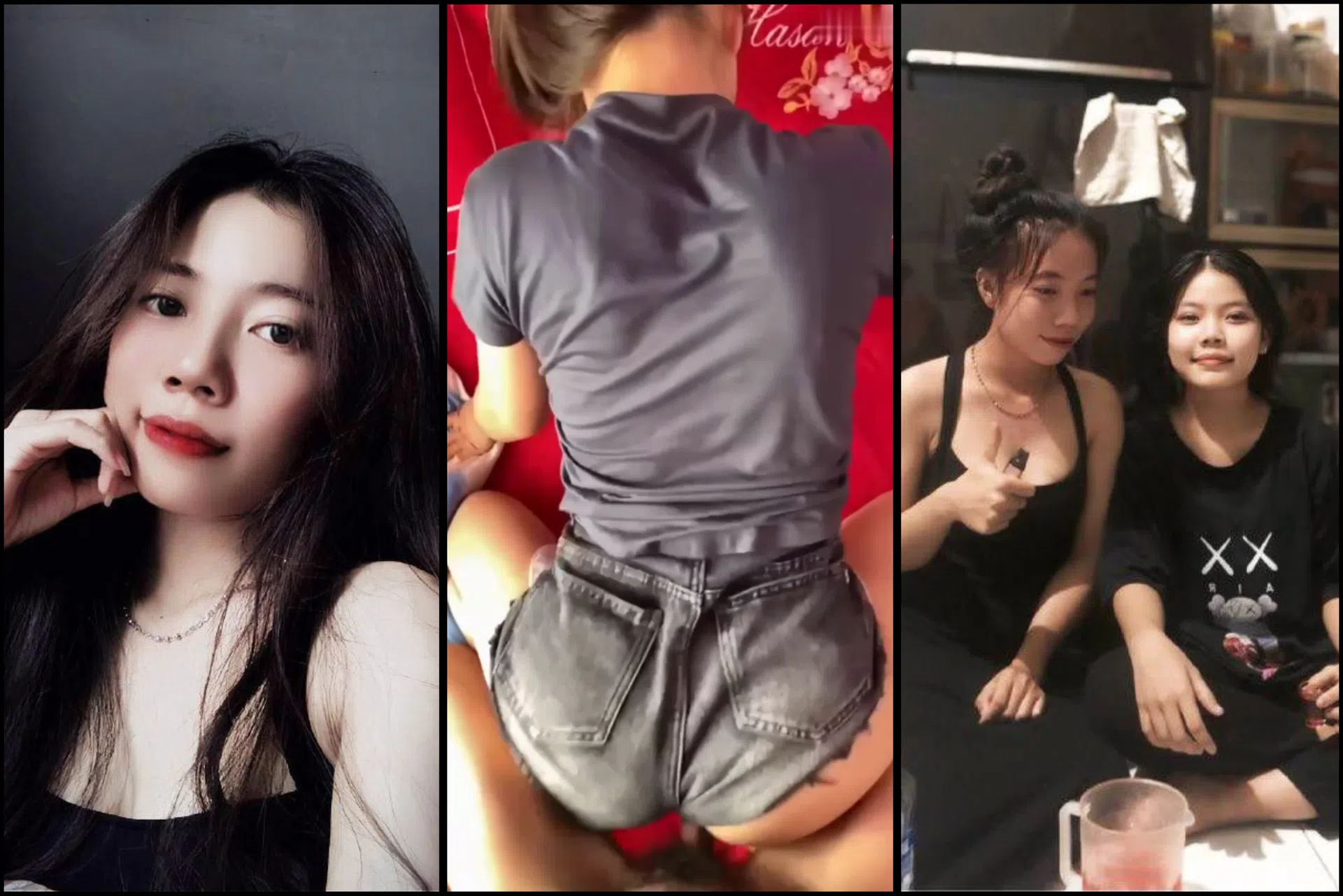 Tới trọ bé ny chơi địt lén không kịp cởi đồ khi con em còn đang dưới gác kích thích cực nứng